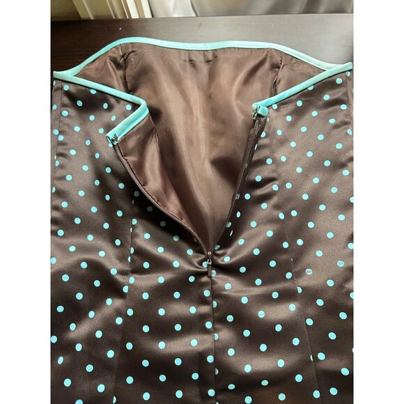 VINTAGE Y2K JESSICA MCCLINTOCK FOR GUNNE SAX POLKA DOT PARTY DRESS (Size 5/6) - Picture 10 of 10